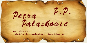 Petra Palasković vizit kartica